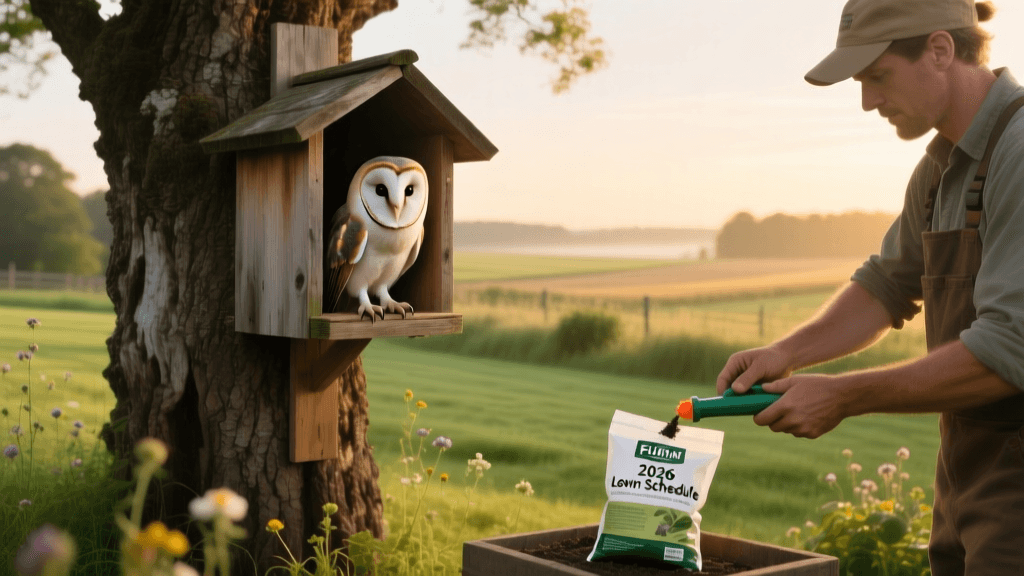 2026 Owl Box Placement & Fertilizer Schedules for Rodent Control