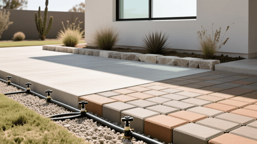 Belgard Pavers vs Stamped Concrete: 2026 Cost & Irrigation Guide