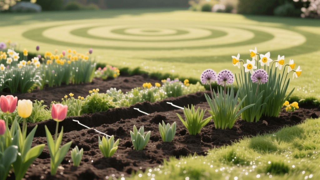 2026 Spring Bulb Depths & Lawn Mowing Patterns Guide
