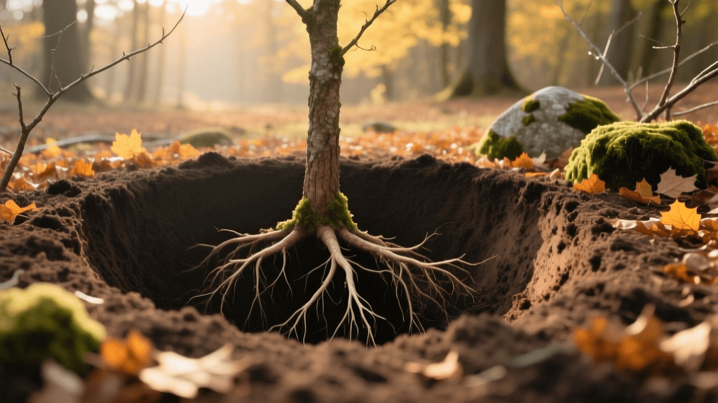 2026 Fall Tree Planting: Root Flare Hole Width & Depth