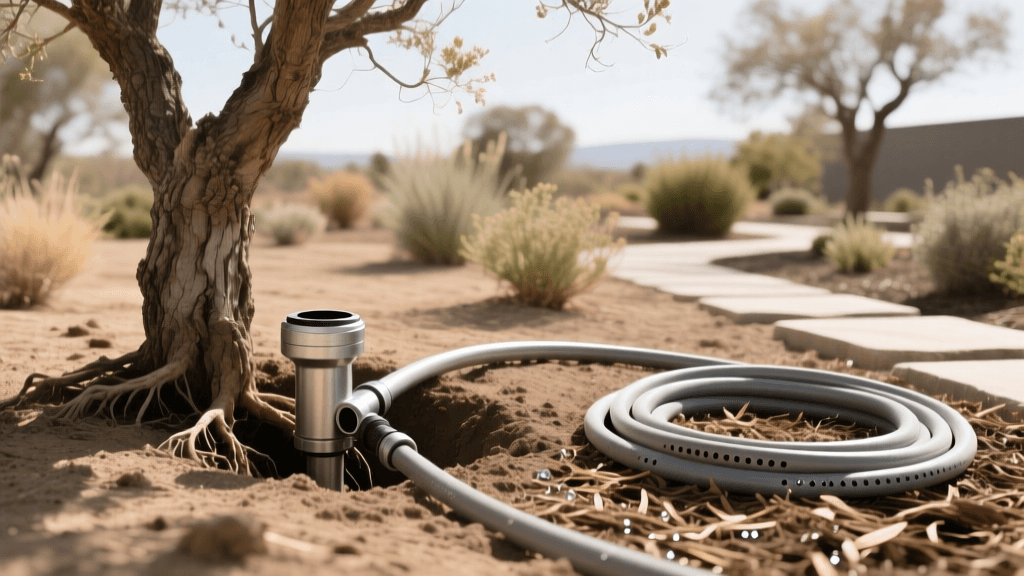 Ross Root Feeder vs Soaker Hose for Xeriscape Trees 2026