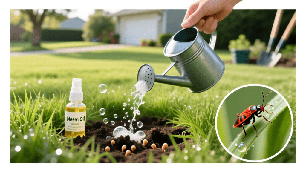 Budget DIY Lawn Pest Control for Grubs and Chinch Bugs