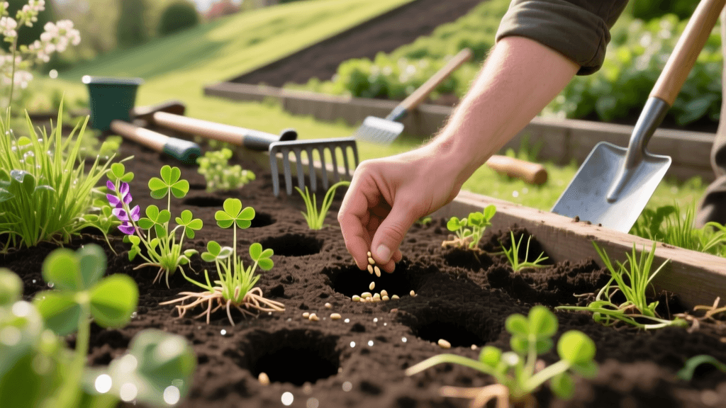 Aerating and Overseeding Cover Crops for Garden Soil