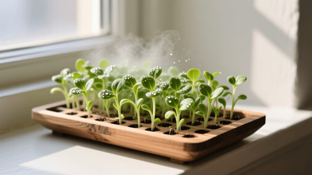 Windowsill Microgreens 2026: Seed Tray Aeration & Seeding Guide