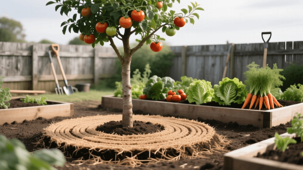 Donut Mulching Trees Near Raised Beds: 2026 3-Inch Rule