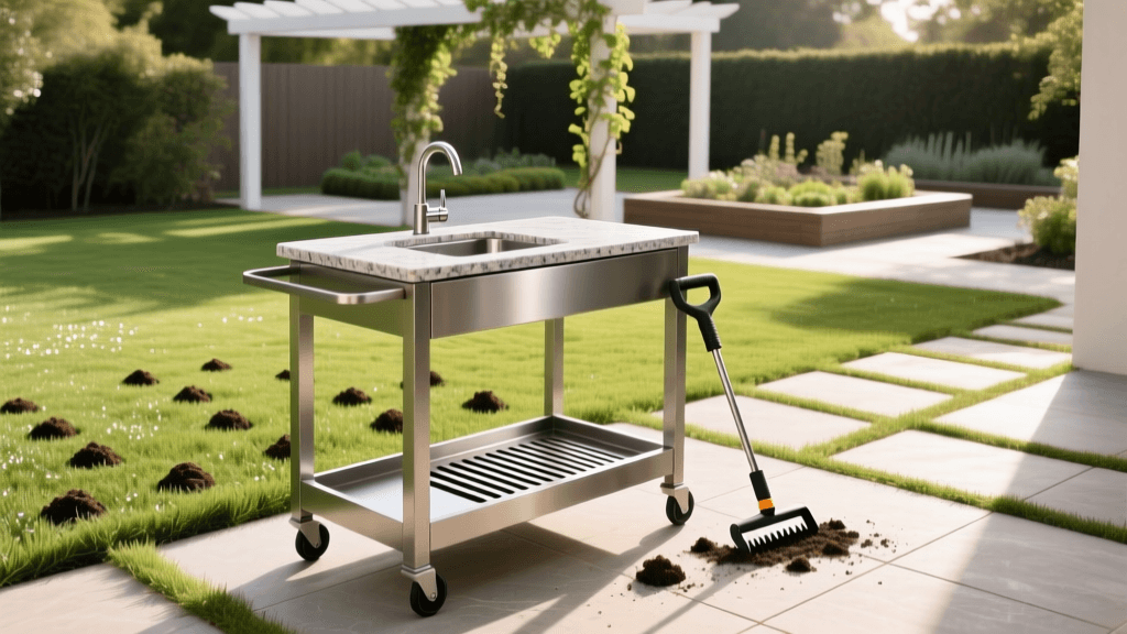 Best 2026 Outdoor Bar Cart & Sink Setup With Lawn Aeration