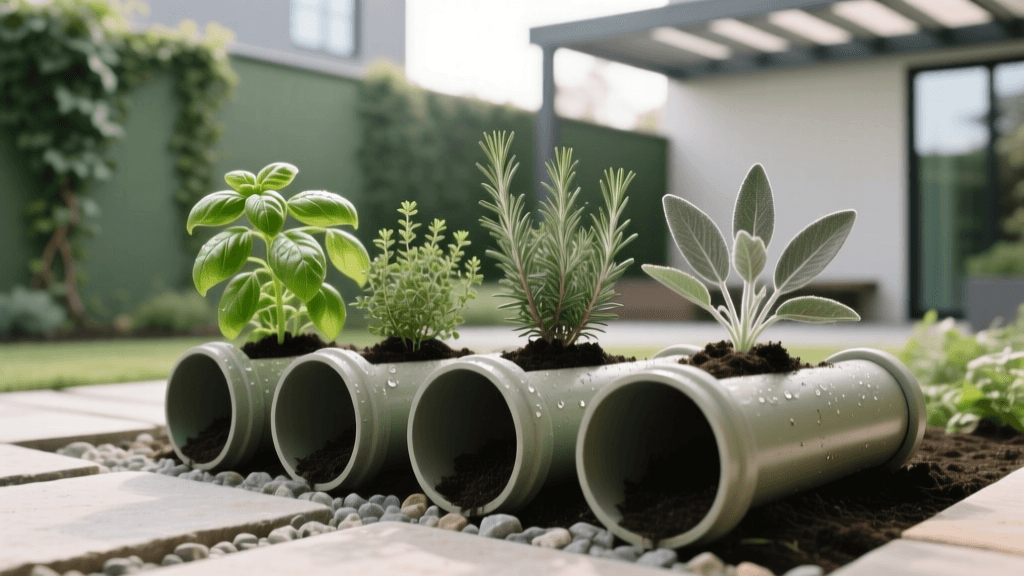 2026 Culinary Herb Garden Design: Drainage Pipe Setup