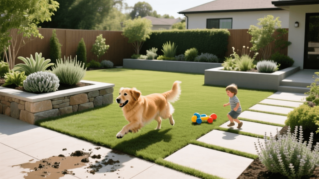 Designing a Pet-Safe, Mud-Free Backyard for Active Families