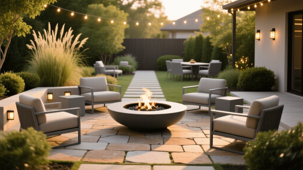 Backyard Fire Pit Patio Design: Boost Curb Appeal & Entertain