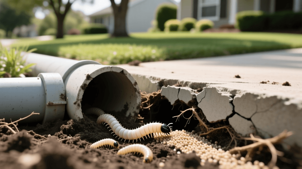 Grub ID & Bayer 24-Hour Treatment Near Drain Pipes 2026