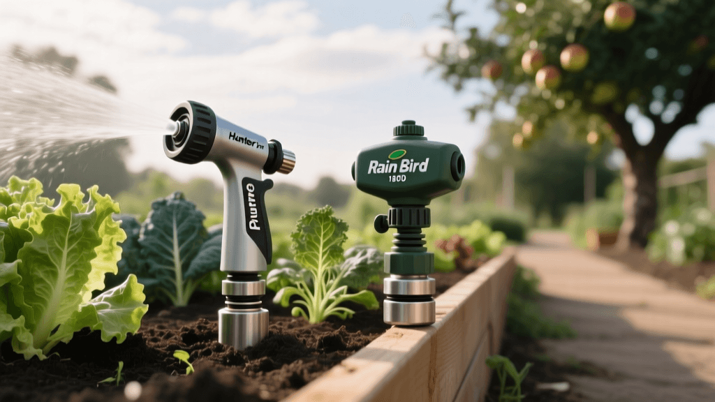 2026 Foodscaping Irrigation: Hunter Pro Spray vs Rain Bird 1800