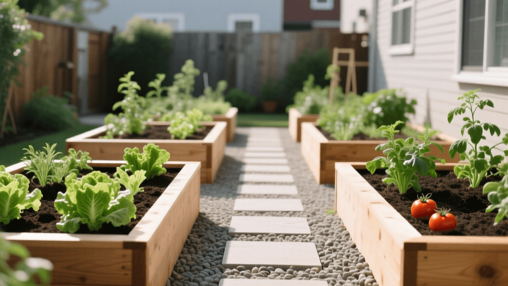 Raised Bed Garden Layouts: Planning Small Backyard Spaces