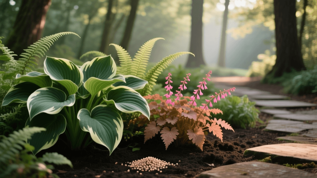 Fertilizing Hostas, Ferns & Coral Bells: 2026 Shade Garden Guide