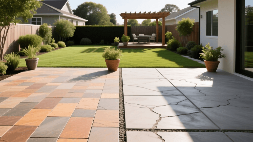 Paver Patio vs Stamped Concrete: Cost & Budget Guide