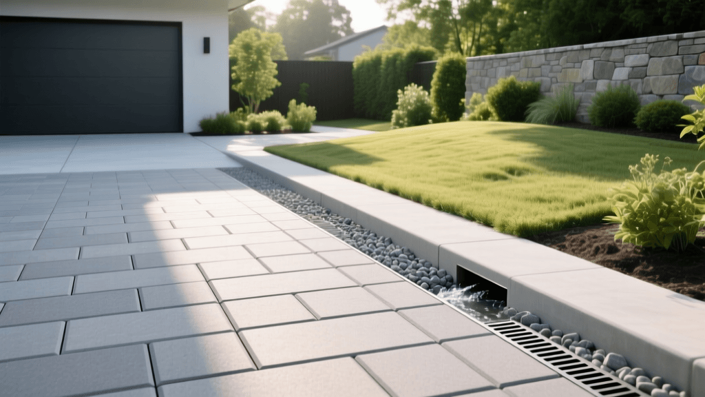 2026 Belgard Aqua-Roc Driveway French Drain Setup