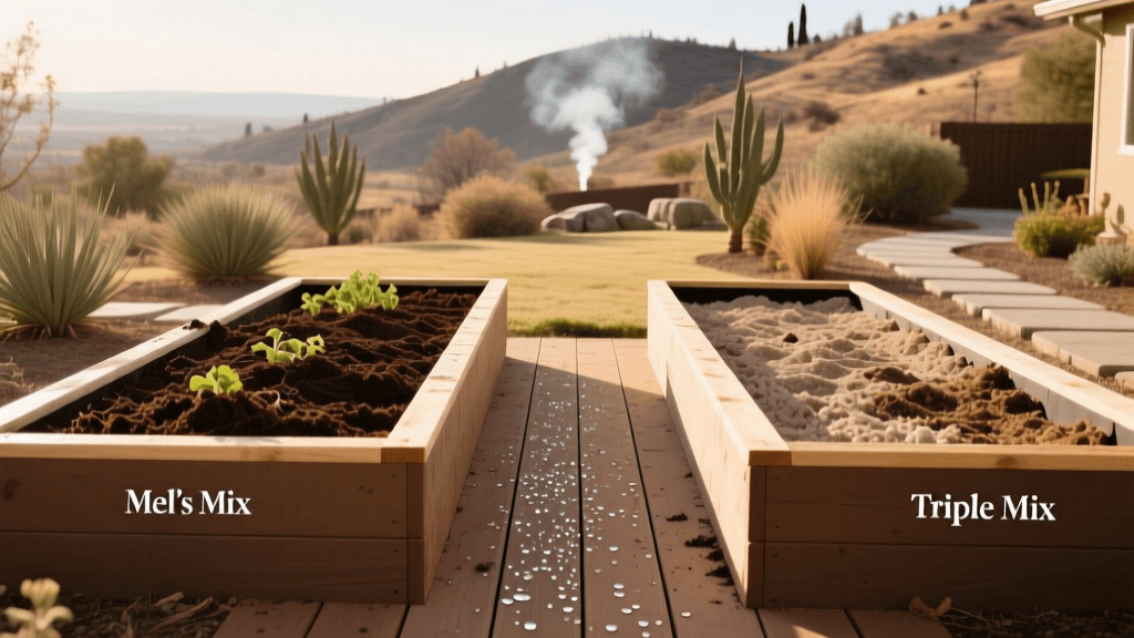 2026 Fire-Safe Raised Beds: Mel's Mix vs Triple Mix Soil