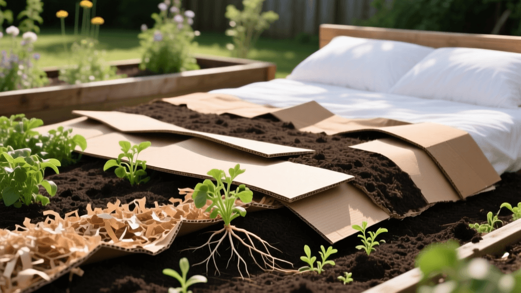 Organic Weed Control in Landscape Beds: Sheet Mulching