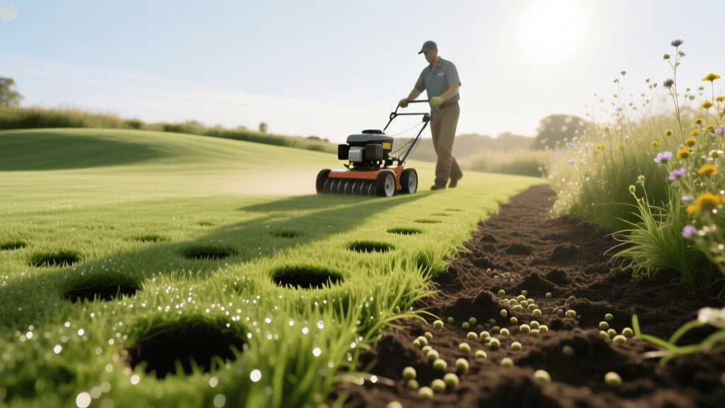 Landscape Renovation: Core Aeration and Overseeding Techniques