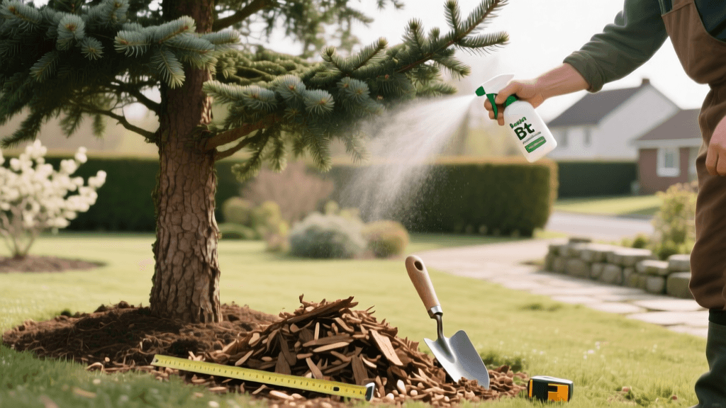 2026 Bagworm Removal Timing, Bt Spray & Mulch Guide
