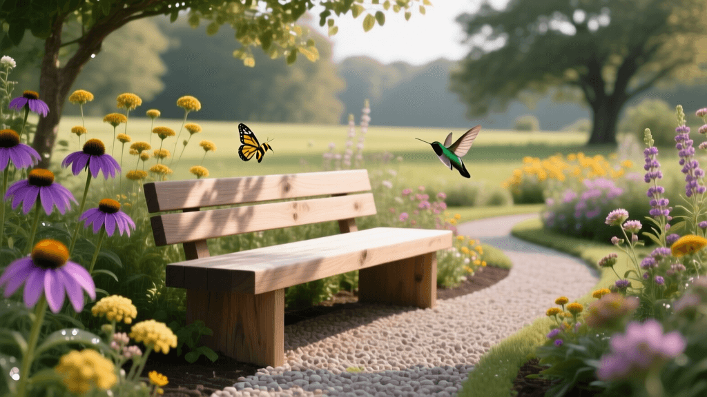 2026 Guide: Garden Bench Placement for Pollinator Shade