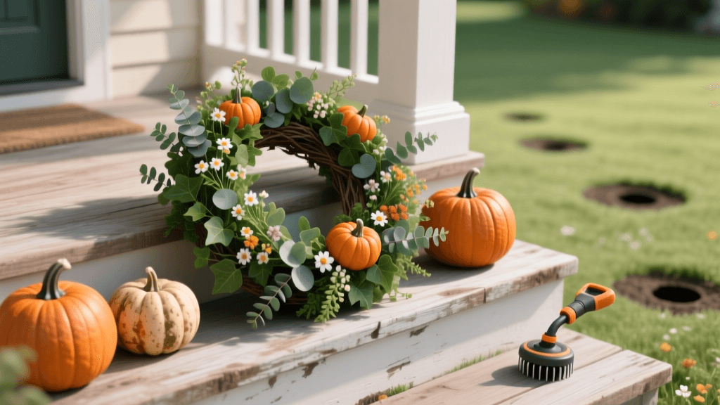 2026 Porch Decor: Spring Wreaths & Fall Pumpkin Displays