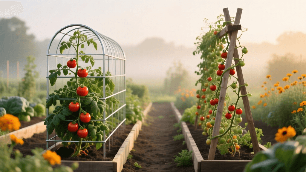 Tomato Cage vs Trellis: Aesthetic Garden Patterns 2026