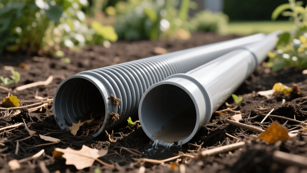 Corrugated vs PVC Drainage Pipe for Mulched Beds 2026