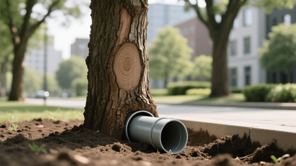 TREE-age EAB Treatment Near Landscape Drainage Pipes 2026