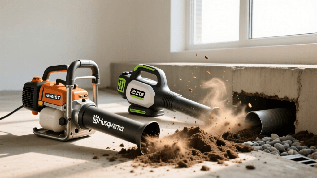 Husqvarna 150BT vs EGO Power+ 2026: French Drain Cleanup