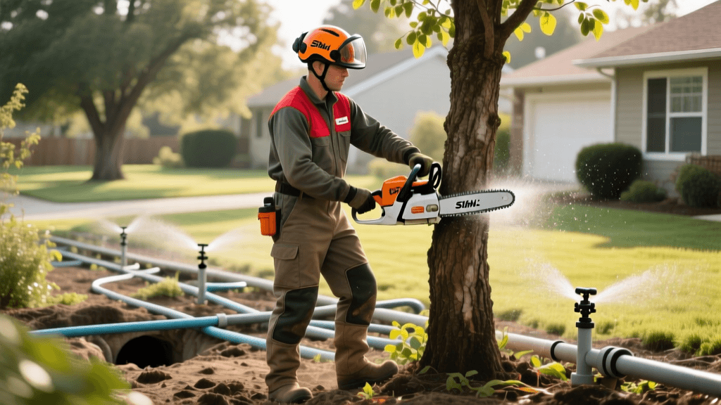 2026 Stihl Chainsaw Safety Gear: Pruning Trees Near Irrigation Zones