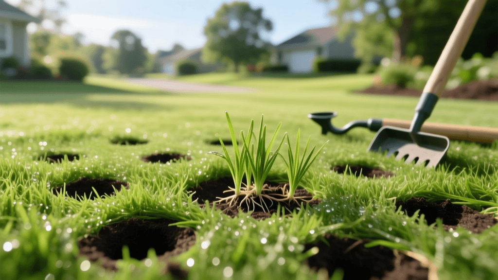 Aeration and Overseeding for Natural Lawn Pest Control