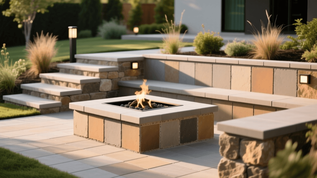 Capturing Unilock Fire Pit & Seating Wall Designs in 2026