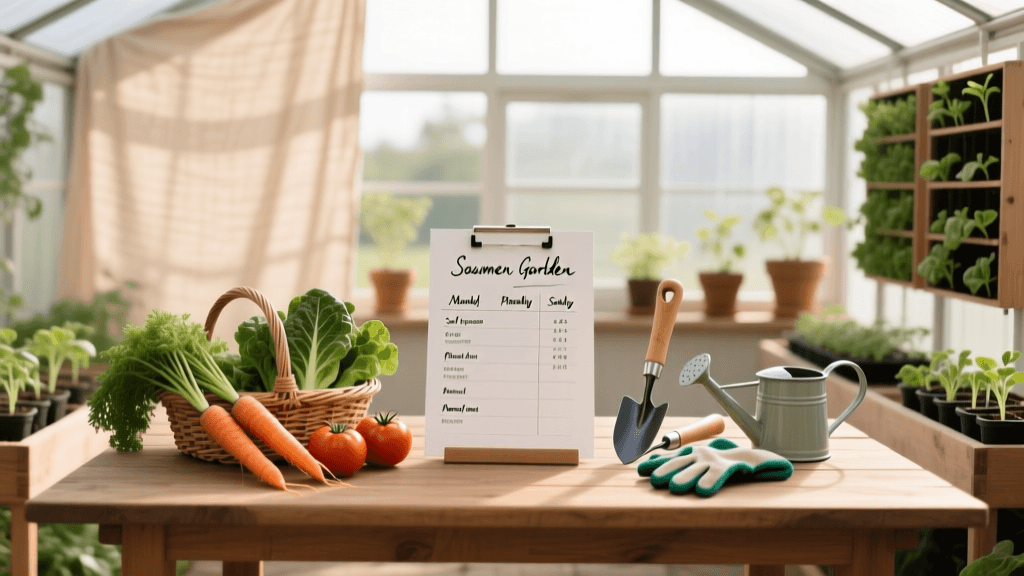 Seasonal Vegetable Garden Maintenance Schedule & Checklist