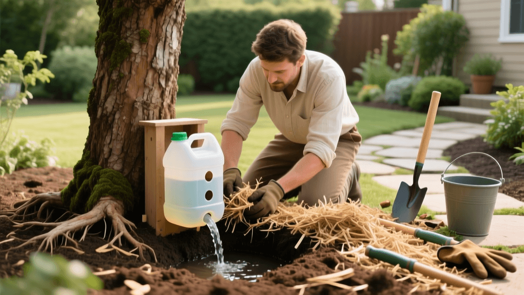 Budget-Friendly DIY Tree Mulching and Watering Guide