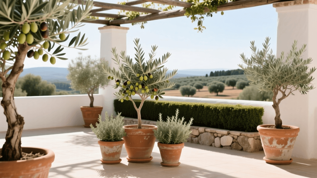 2026 Mediterranean Container Guide: Potted Olives & Rosemary