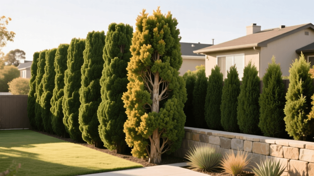 Leyland Cypress vs Green Giant 2026: Fire-Safe Privacy Screens