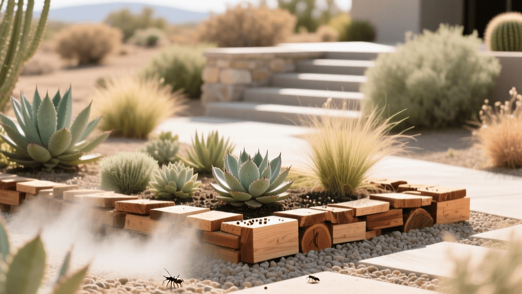 Xeriscaping Tick Control 2026: Permethrin & Wood Chip Barriers