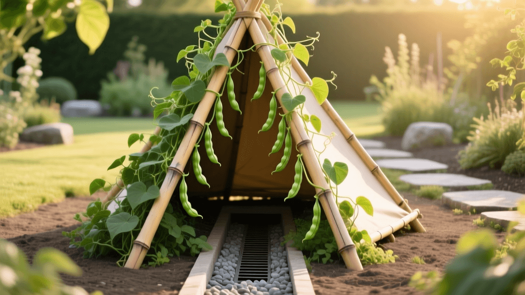 2026 Guide: Building Bamboo Bean Teepees Over French Drains