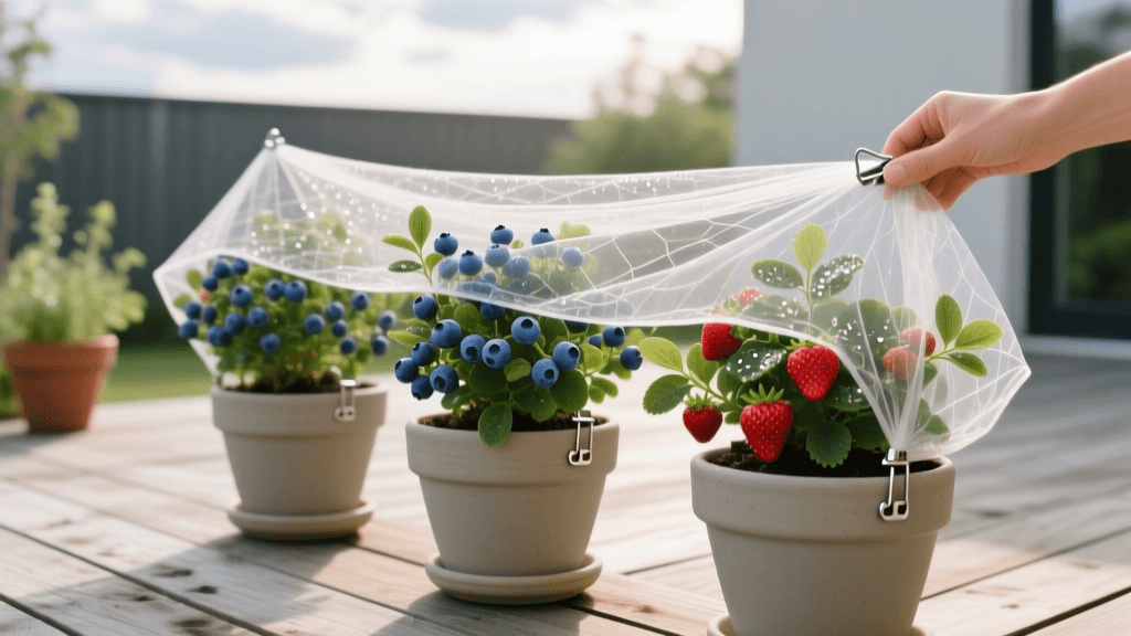 Potted Berry Bush Bird Netting Installation Guide 2026