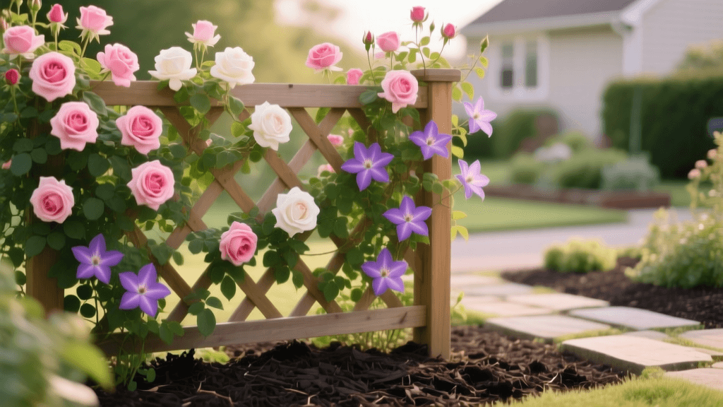 2026 Mulching Guide: Trellis Roses And Clematis Vines