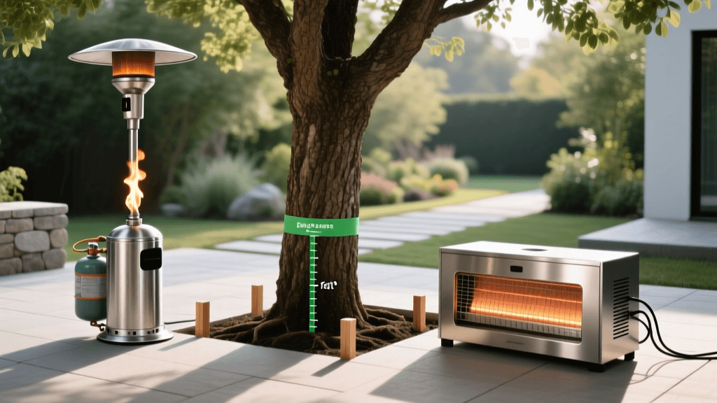 2026 Patio Heaters: Propane vs Infrared Coverage & Tree Safety
