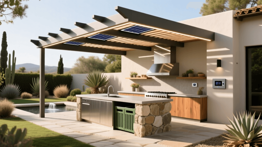 Designing an Energy-Efficient Outdoor Kitchen and Smart Pergola
