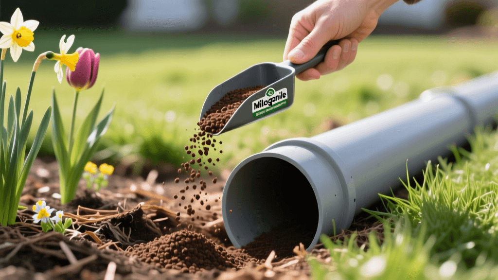 Milorganite Spring Fertilization & Drainage Pipes 2026